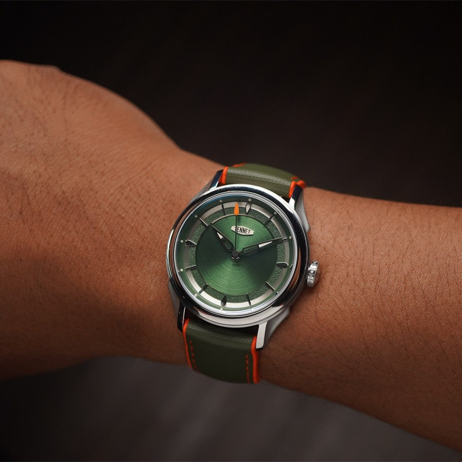 Artem Hydroflex Hybrid FKM Rubber Green/Orange - Orange Stiching