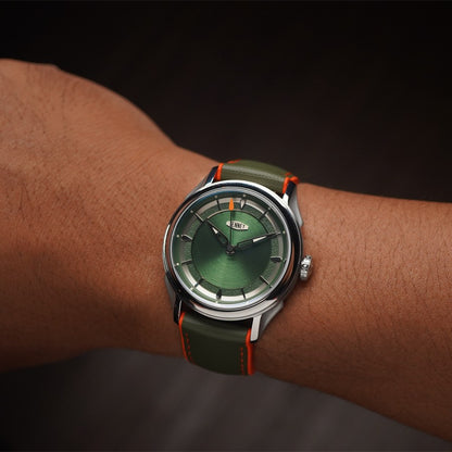 Artem Hydroflex Hybrid FKM Rubber Green/Orange - Orange Stiching