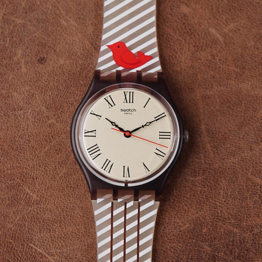 Swatch Uhrly GC116 34mm Beige - Horology Story Youtube Store