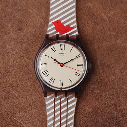 Swatch Uhrly GC116 34mm Beige - Horology Story Youtube Store