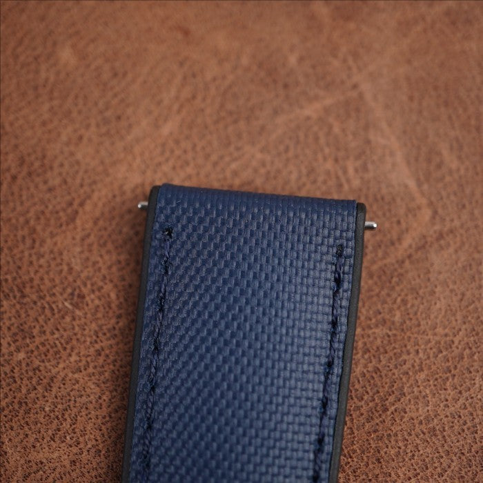 Artem Hydroflex Hybrid FKM Rubber Navy Blue - Navy Blue Stitching - Horology Story Youtube Store