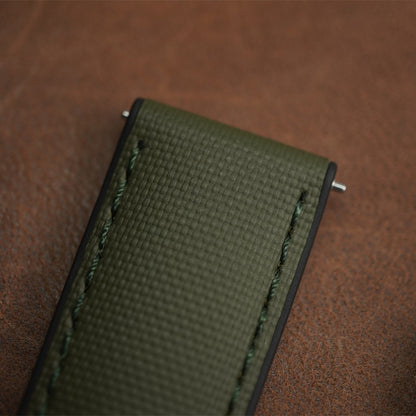 Artem Hydroflex Hybrid FKM Rubber Khaki Green - Green Stitching