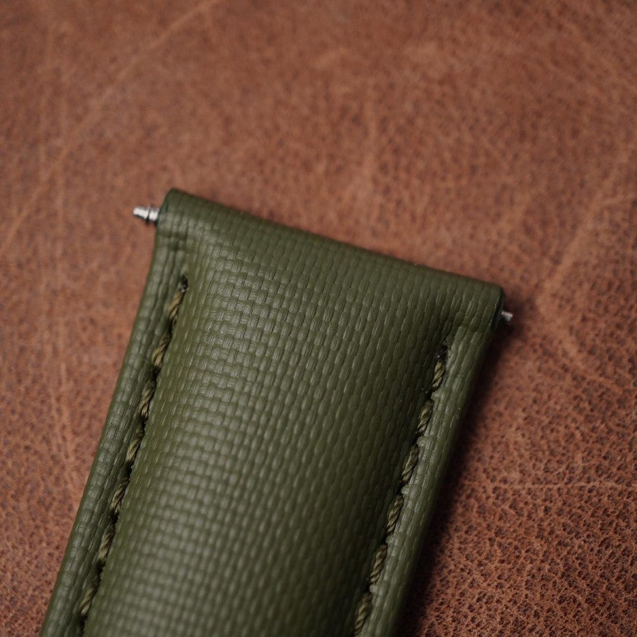 Artem Loop-Less Green - Green Stitching