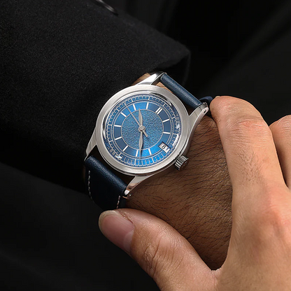 Boderry HOU BD-A13-01 Stainless Steel 80 Hours Power Reserve Blue