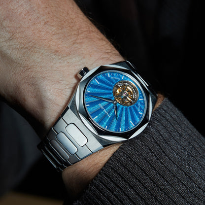 Manilone G2 Azure Guilloché Enamel Dial Tourbillon