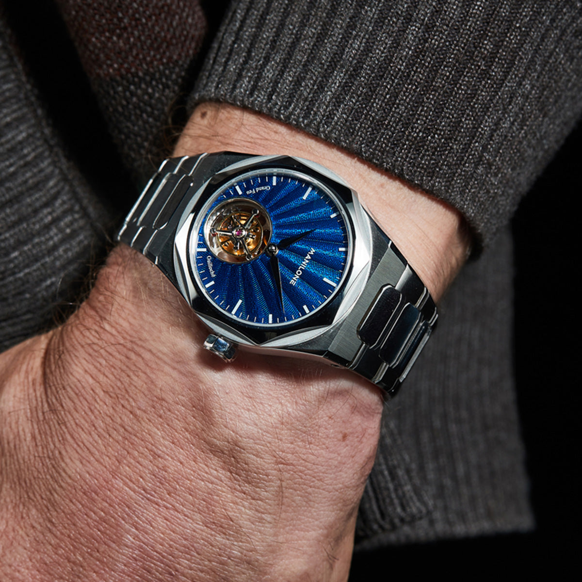 Manilone G2 Ultramarine Guilloché Enamel Dial Tourbillon - Horology Story Youtube Store
