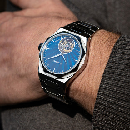 Manilone G2 Ultramarine Guilloché Enamel Dial Tourbillon - Horology Story Youtube Store