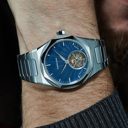 Manilone G2 Ultramarine Guilloché Enamel Dial Tourbillon - Horology Story Youtube Store