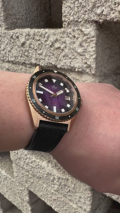 Phoibos Argo Bronze PY057H Spiral Sunray Purple