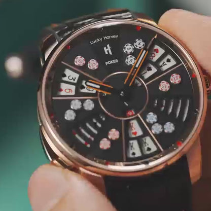 LUCKY HARVEY Player Series Poker Sangong Rosegold