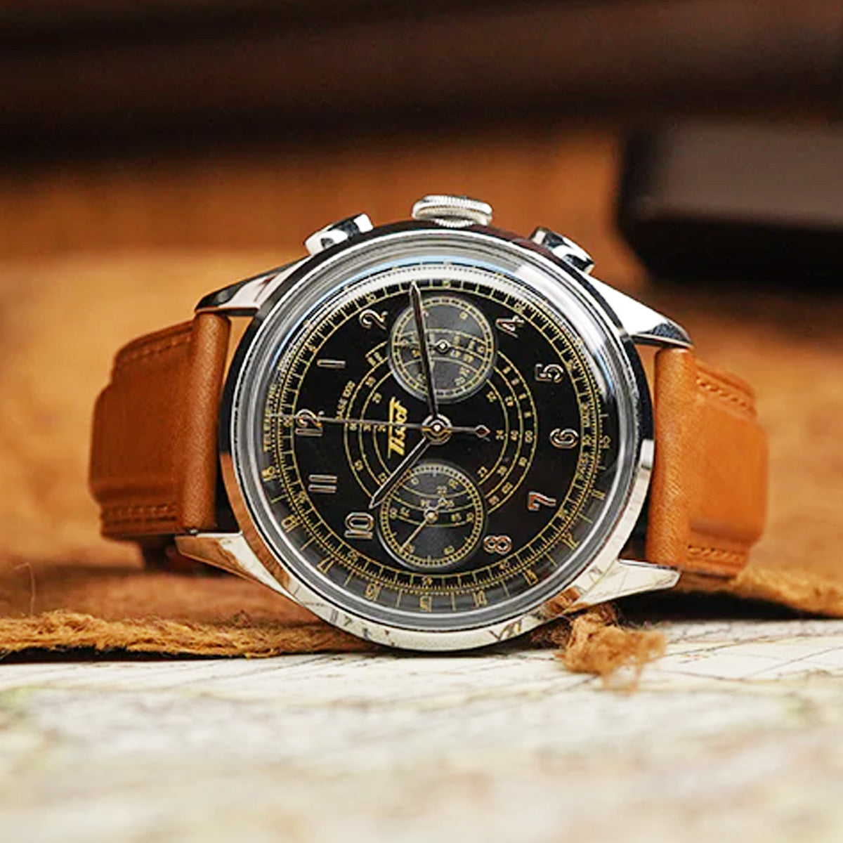 Tissot Heritage Telemeter 1938 Black Dial T142.462.16.052.00 - Horology Story Youtube Store