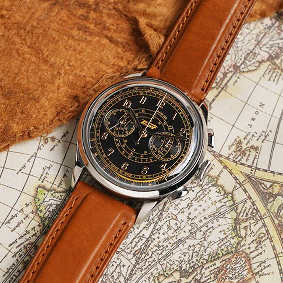 Tissot Heritage Telemeter 1938 Black Dial T142.462.16.052.00 - Horology Story Youtube Store