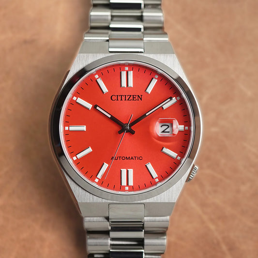 Citizen Tsuyosa NJ0158-89W X Pantone Blazing Red Dial - Horology Story Youtube Store