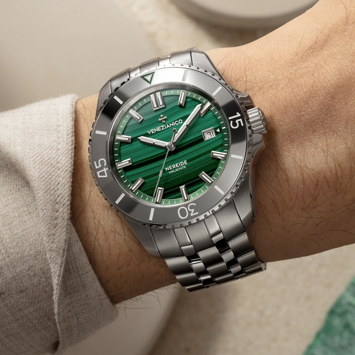Venezianico Nereide 42mm Malachite - 4521544S