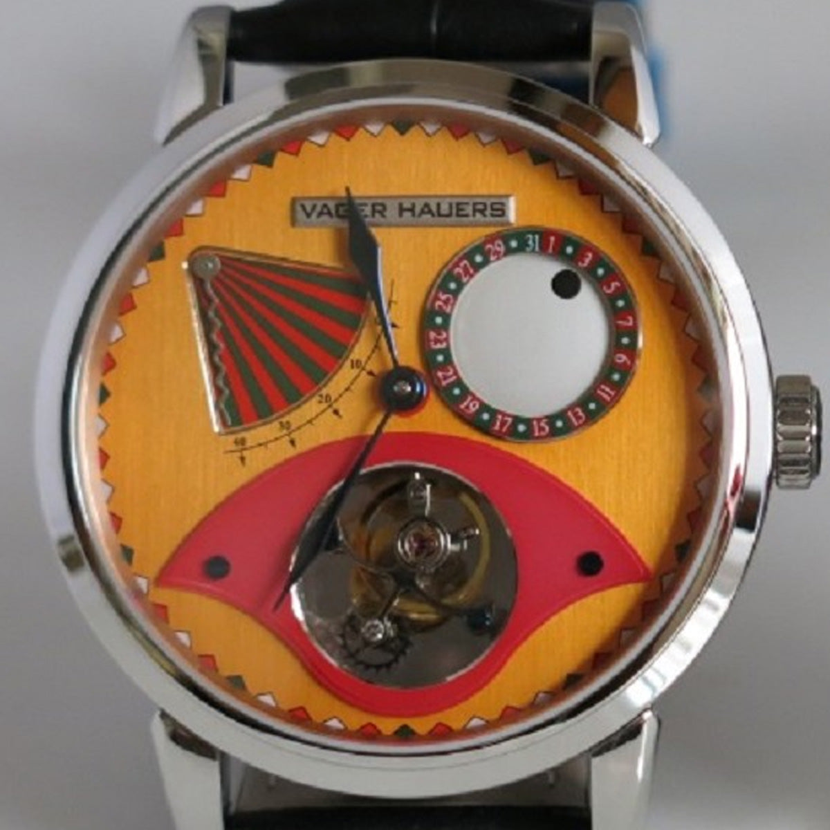 Vager Hauers Clown Tourbillon Gold Dial