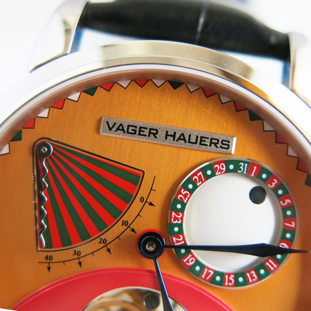 Vager Hauers Clown Tourbillon Gold Dial