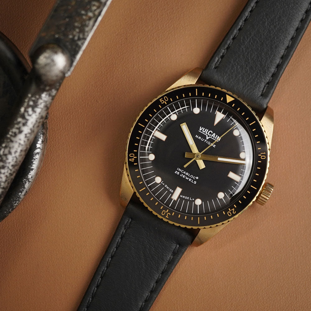 Vulcain Skindiver Bronze Black 662170A07.BNL248 - Horology Story Youtube Store