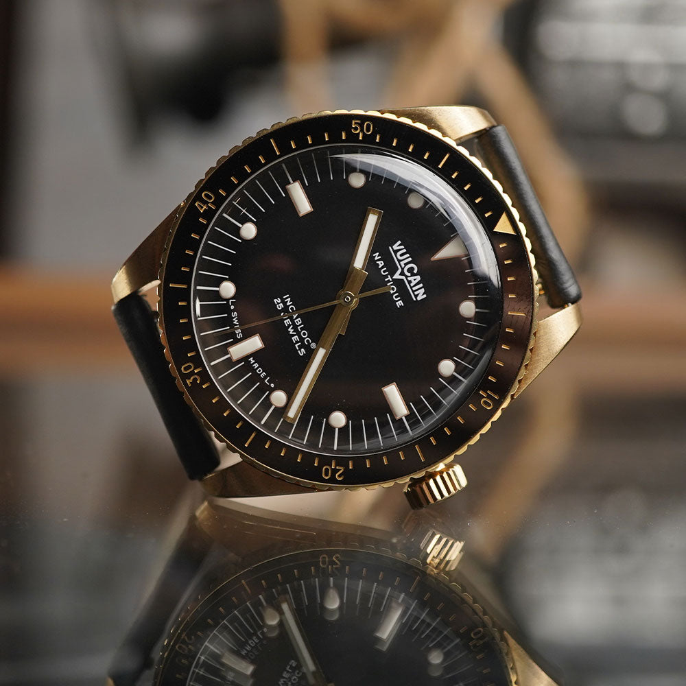 Vulcain Skindiver Bronze Black 662170A07.BNL248 - Horology Story Youtube Store